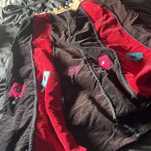 Corduroy Shell Patchwork Skirt - Picture 3 of 3